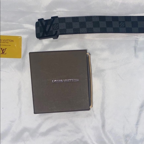 BLACK LOUIS VUITTON BELT - Picture 4 of 5